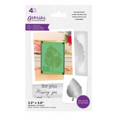 Gemini Clear Stamps & Die - Foliage Flurry